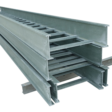 灰色梯式玻（bō）璃鋼電纜橋架